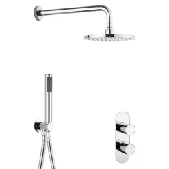 Crosswater Central Chrome 2 Outlet 2-Handle Shower Bundle