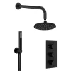 Crosswater MPRO Matt Black 2 Outlet 3-Handle Shower Bundle -Aqualisa Shop gtlpro2000m l