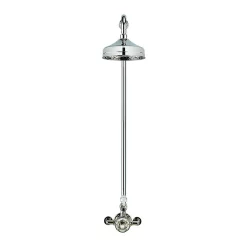 Crosswater - Belgravia Thermostatic Shower Valve With Fixed Head - Nickel -Aqualisa Shop hg showern d1