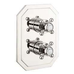 Crosswater Belgravia Nickel Crossbox 3 Outlet Trim Set
