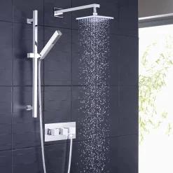 Hudson Reed Kubix Twin Concealed Thermostatic Shower Valve With Diverter & Outlet