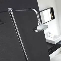 Hudson Reed Traditional Dual Exposed Thermostatic Shower Valve + Rigid Riser Kit