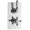 Hudson Reed Traditional Twin Concealed Thermostatic Shower Valve - Chrome 1 Hudson Reed Traditional Twin Concealed Thermostatic Shower Valve - Chrome -Aqualisa Shop hudsonreedtraditionaltwinconcealedthermostaticshowervalvechromea3099cl