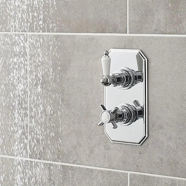 Nuie Edwardian Twin Concealed Thermostatic Shower Valve 3 Nuie Edwardian Twin Concealed Thermostatic Shower Valve