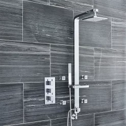 Ultra Series L Triple Concealed Thermostatic Shower Valve - Chrome -Aqualisa Shop jty303 detail1