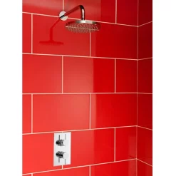 Nuie - Series F II Twin Concealed Thermostatic Shower Valve With Round Shower Head