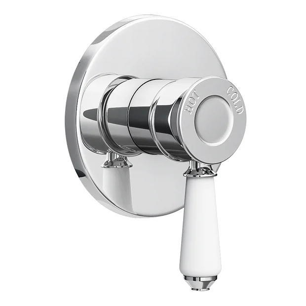 Keswick Round Traditional Chrome Concealed Manual Shower Valve 4 Keswick Round Traditional Chrome Concealed Manual Shower Valve - Image 2