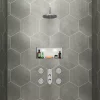 Victorian Plumbing Bosa Modern Triple Concealed Thermostatic Shower Valve -Aqualisa Shop lsv93 d6