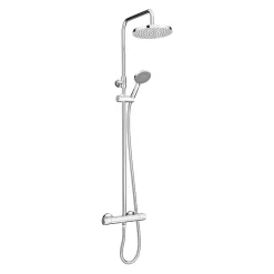Victorian Plumbing Madrid Luxury Round Thermostatic Shower - Chrome