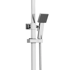 Milan Bathroom Milan Modern Square Thermostatic Shower (300 X 300mm Head - Chrome) -Aqualisa Shop mil03h d1