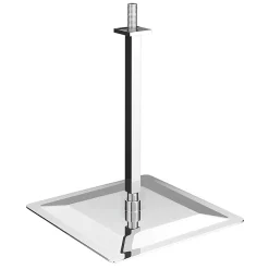 Victorian Plumbing Modern Square Triple Shower Valve, Ceiling Mounted Square Shower Head & 6 Body Jets -Aqualisa Shop mil3vsa d1