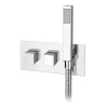 Milan Bathroom Milan Modern Square Concealed Thermostatic 2-Way Shower Valve With Handset -Aqualisa Shop mil51vh l