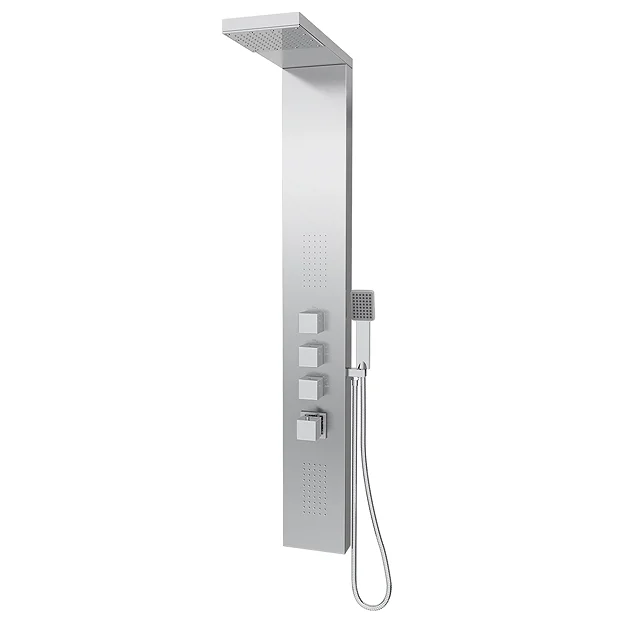 Milan Bathroom Milan Modern Stainless Steel Tower Shower Panel (Thermostatic) 6 Milan Bathroom Milan Modern Stainless Steel Tower Shower Panel (Thermostatic) - Image 5