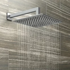 Milan Bathroom Milan Square Concealed Individual Diverter + Thermostatic Control Valve With Handset + 300mm Shower Head -Aqualisa Shop milisvpk2 nd1