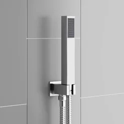 Milan Bathroom Milan Twin Shower Valve Inc. Outlet Elbow, Handset + Ultra Thin Head With Vertical Arm -Aqualisa Shop milpk002nd1