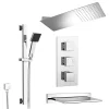 Milan Bathroom Milan Modern Shower Package (Fixed Head, Riser Rail Kit + Bath Spout) -Aqualisa Shop mmsppk n d6