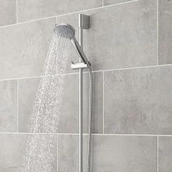 Victorian Plumbing Modern Cool Touch Shower Bar Valve + Slider Rail Kit -Aqualisa Shop moderncooltouchshowerbarvalvesliderrailkitnd2