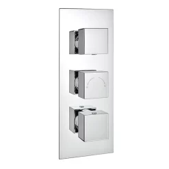 Victorian Plumbing Modern Triple Outlet Shower Pack With Head, 4 Body Jets + Slider Rail -Aqualisa Shop moderntripleoutletshowerpackwithheadbodyhetsandsliderrailnd1