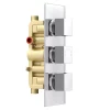Milan Bathroom Milan Square Concealed Triple Shower Valve With Fixed Head & 4 Body Jets - Chrome -Aqualisa Shop msqsvbjnd2