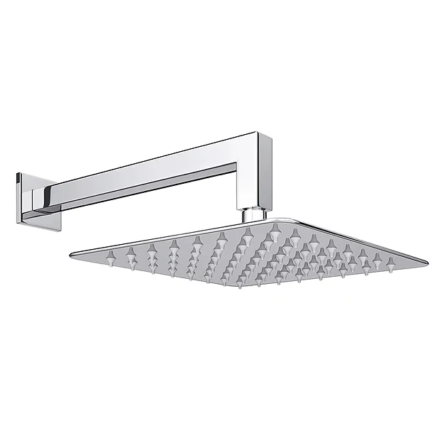 Milan Bathroom Milan Square Shower System (200mm Fixed Head, Handset + Integrated Parking Bracket) 5 Milan Bathroom Milan Square Shower System (200mm Fixed Head, Handset + Integrated Parking Bracket) - Image 3