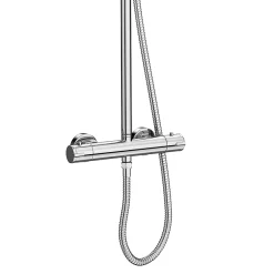 Monza­­ Bathroom Monza Modern Round Thermostatic Shower (300mm Head - Chrome) -Aqualisa Shop mza03h d1