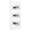 Bristan - 1901 Concealed Dual Control Three Handle Thermostatic Shower Valve - Chrome -Aqualisa Shop n2shc3stpc ln
