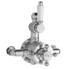 Old London - Chrome Traditional Twin Exposed Valve -Aqualisa Shop old london ldnv11 l