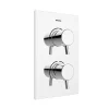 Bristan - Prism Thermostatic Recessed Dual Control Shower Valve With Integral Diverter -Aqualisa Shop pm2shcdivc l