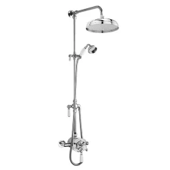 Nuie Victorian Exposed Valve Inc. Riser Kit, Diverter, 12 Inch Shower Rose + Handset -Aqualisa Shop premiervictorianexposedvalvewrigidriserkitdiverter12inchshowerrosed1