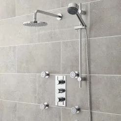 Ultra Quest Rectangular Concealed Thermostatic Triple Shower Valve -Aqualisa Shop quev53 detail1