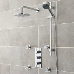 Nuie Quest Concealed Thermostatic Triple Shower Valve With Built-in Diverter -Aqualisa Shop quev56 detail1