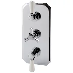 RAK Ceramic RAK Washington Art Deco Triple Outlet Thermostatic Concealed Shower Valve