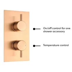 Arezzo Brushed Bronze Round Shower Package With Concealed Valve + Head -Aqualisa Shop rd2bzpk d4