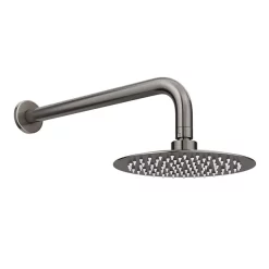 Arezzo Gunmetal Grey Round Thermostatic Shower Pack With Head + Handset -Aqualisa Shop rd4gmpk d3
