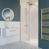 Crosswater Central Brushed Brass Height Adjustable Thermostatic Shower -Aqualisa Shop rm530wf d3