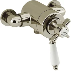 Heritage Bathroom Heritage Dawlish Exposed Shower Valve With Bottom Outlet Connection - Vintage Gold