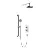 Heritage Bathroom Heritage Dartmouth Concealed Thermostatic Shower With Fixed Head And Flexible Kit - Chrome -Aqualisa Shop sdacdual01