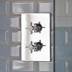 Heritage Bathroom Heritage - Dawlish Dual Control Recessed Valve - Chrome