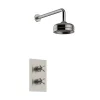 Heritage Bathroom Heritage Dawlish Concealed Valve With 6" Fixed Head - Brushed Nickel -Aqualisa Shop sdcdual12