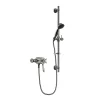 Heritage Bathroom Heritage Dawlish Exposed Shower With Premium Flexible Riser Kit - Brushed Nickel -Aqualisa Shop sdcdual14