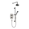 Heritage Bathroom Heritage Glastonbury Recessed Shower With Premium Fixed Head & Flexible Riser Kit - Brushed Nickel -Aqualisa Shop sgdual06