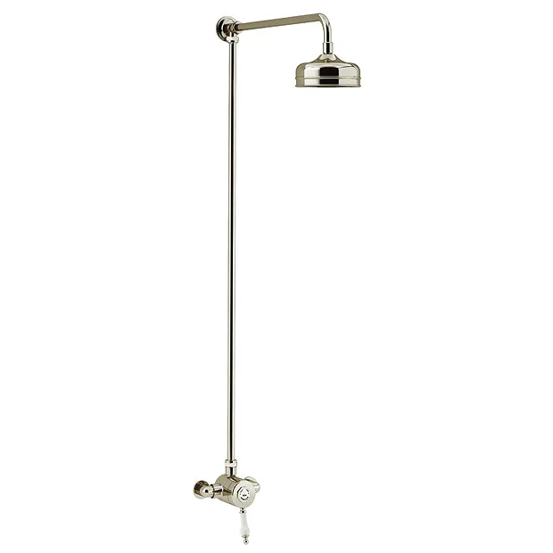 Heritage Bathroom Heritage Glastonbury Exposed Shower With Premium Fixed Riser Kit - Vintage Gold 4 Heritage Bathroom Heritage Glastonbury Exposed Shower With Premium Fixed Riser Kit - Vintage Gold - Image 2