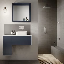 Asquiths Bathroom Asquiths Solitude Push Button Shower Valve (Twin Outlet)