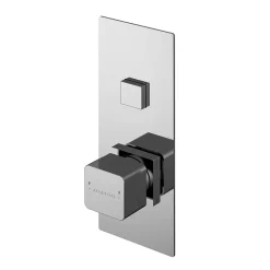 Asquiths Bathroom Asquiths Tranquil Push Button Shower Valve (Single Outlet)