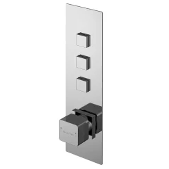 Asquiths Bathroom Asquiths Tranquil Push Button Shower Valve (Triple Outlet)