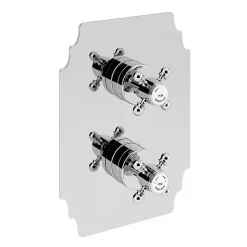 Heritage Bathroom Heritage Hartlebury Recessed Shower With Premium Fixed Head And Flexible Riser Kit - Chrome