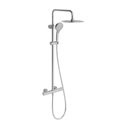 Villeroy & Boch Villeroy And Boch Verve Thermostatic Shower System - Chrome