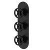 Hudson Reed Revolution Industrial Triple Concealed Thermostatic Shower Valve With Diverter - Matt Black -Aqualisa Shop siwtr403l