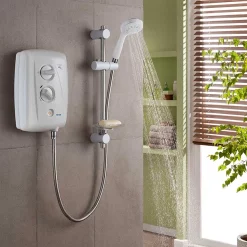 Triton T80Z 9.5 KW Fast-Fit Electric Shower - White/Chrome -Aqualisa Shop sp8009zff d2