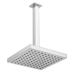 Victorian Plumbing Modern Square Triple Valve With Diverter, Ceiling Mounted Square Shower Head, 4 Body Jets + Slider 11 Victorian Plumbing Modern Square Triple Valve With Diverter, Ceiling Mounted Square Shower Head, 4 Body Jets + Slider -Aqualisa Shop sqsp3d1